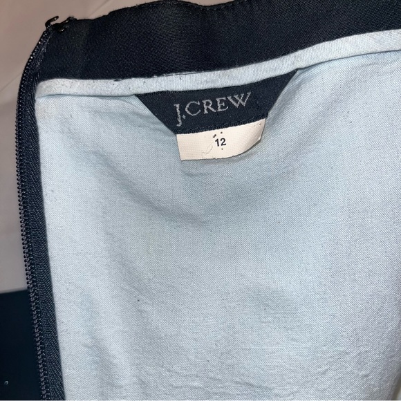 VINTAGE J. Crew strapless Black Dress LBD w/ Boning size 12 - Picture 2 of 7